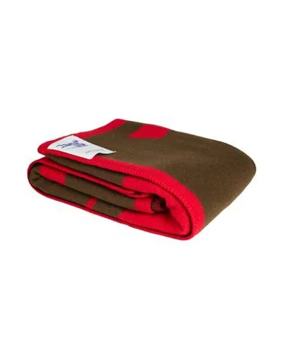 Burberry Blanket Or Cover Military Green Size - Wool In Multi