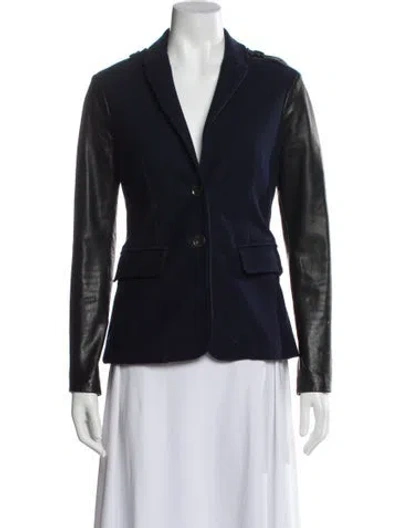 Pre-owned Burberry Blazer In Blue