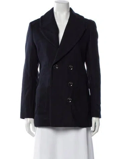 Pre-owned Burberry Blazer In Blue