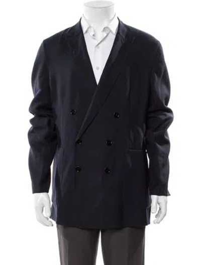 Pre-owned Burberry Blazer In Blue
