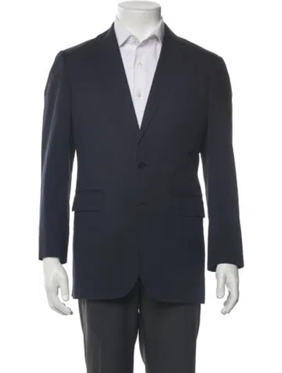 Pre-owned Burberry Blazer In Blue