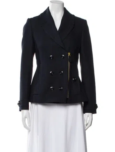 Pre-owned Burberry Blazer In Blue