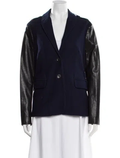 Pre-owned Burberry Blazer In Blue