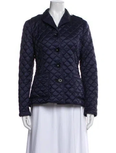 Pre-owned Burberry Blazer In Blue