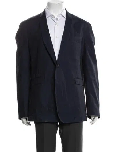 Pre-owned Burberry Blazer In Blue