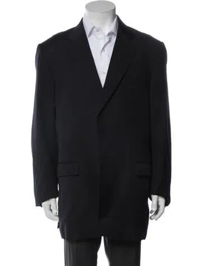 Pre-owned Burberry Blazer In Blue