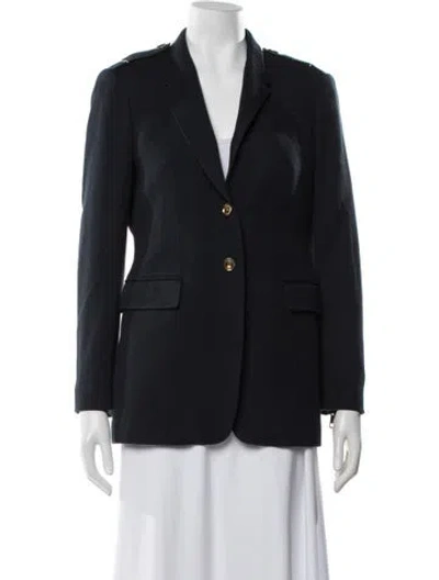 Pre-owned Burberry Blazer In Blue