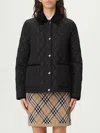 Burberry Check Lining Quilted Nylon Dorset Jacket In Black