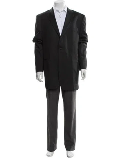 Pre-owned Burberry Blazer In Gray