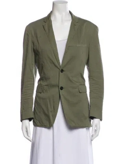 Pre-owned Burberry Blazer In Green