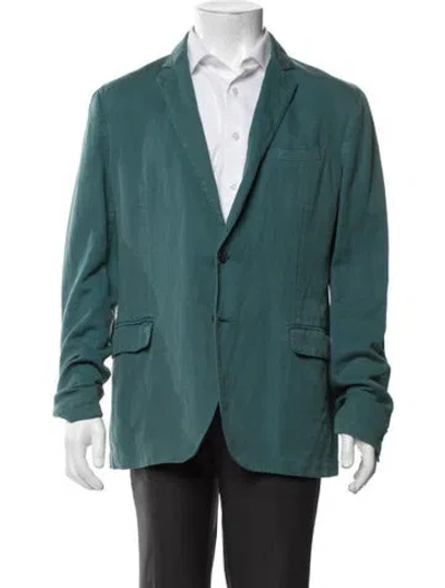 Pre-owned Burberry Blazer In Green