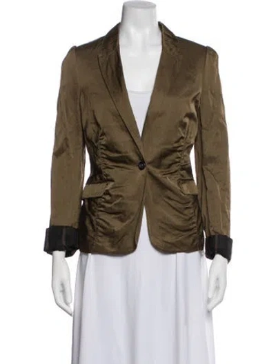 Pre-owned Burberry Blazer In Green