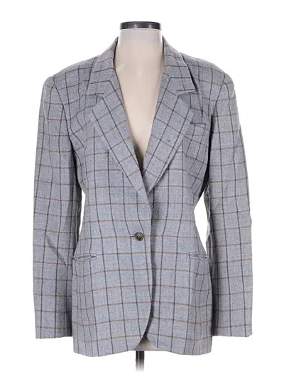 Pre-owned Burberry Blazer Jacket In Gray