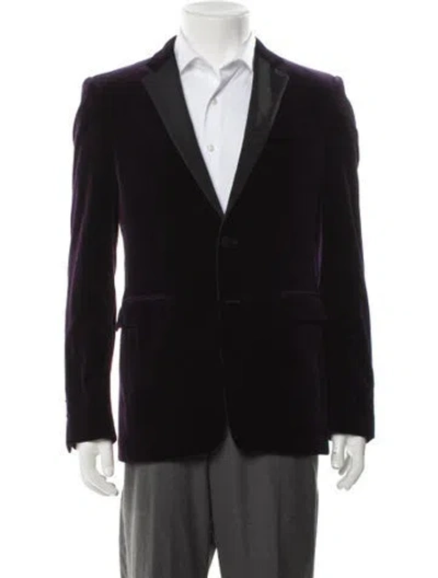 Pre-owned Burberry Blazer In Purple
