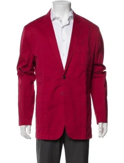 Pre-owned Burberry Blazer In Red