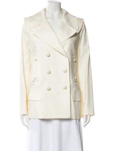 Pre-owned Burberry Blazer In White