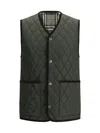 Burberry Green Quilted Nylon Tiverton Vest In Green