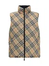 Burberry Reversible Puffer Gile In Neutral