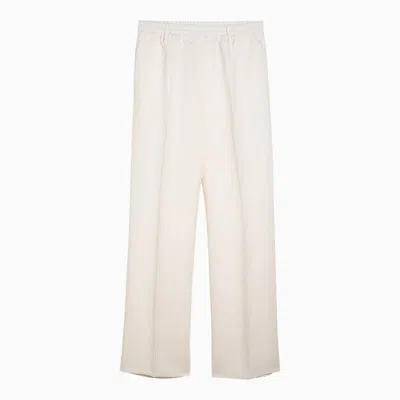 Burberry Blend Trousers In White