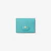 Burberry Bloomsbury Folding Card Case In Blue
