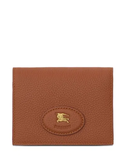 Burberry Bloomsbury Folding Leather Card Case In Brown