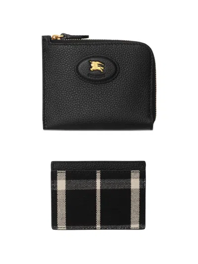 Burberry Bloomsbury Zip Wallet & Cardcase​ In Black