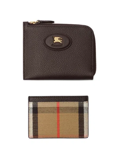 Burberry Bloomsbury Zip Wallet & Cardcase​ In Brown