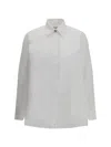 Burberry Women Slim Fit Cotton Shirt In White