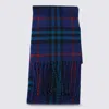 Burberry Blue Cashmere Scarf In Blue