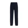 Burberry Blue Cotton Joggers (workout Pants) In Black