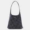 Burberry Blue Cotton Mini Bag