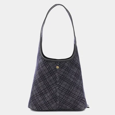 Burberry Blue Cotton Mini Bag