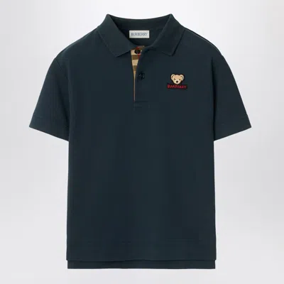 Burberry Kids' Blue Cotton Polo Shirt