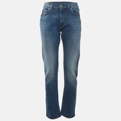 Pre-owned Burberry Blue Denim Slim Fit Jeans L/waist 32"