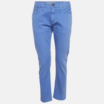 Pre-owned Burberry Blue Denim Slim Fit Jeans M/waist 30"