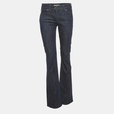 Pre-owned Burberry Blue Denim Straight Fit Jeans S/waist 29"