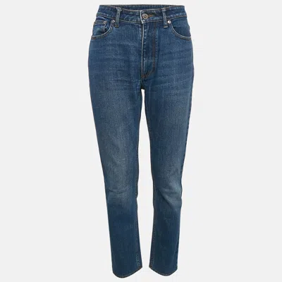 Pre-owned Burberry Blue Denim Washed Jeans M Waist 28"
