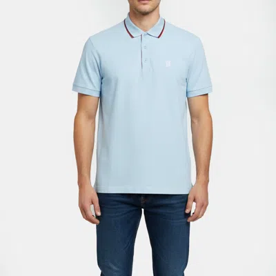 Pre-owned Burberry Blue Icon Striped Pique Knit Polo T-shirt Xl