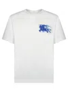 Burberry Ekd Cotton T-shirt In White