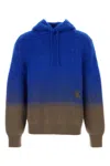 Burberry Blue & Gray Gradient Hoodie In Multicolor