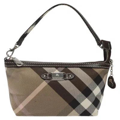 Pre-owned Burberry Blue Label Beige Canvas Clutch Bag ()