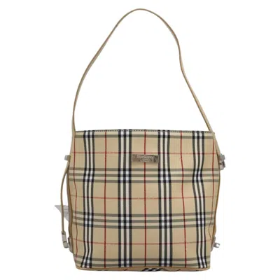 Pre-owned Burberry Blue Label Beige Canvas Shoulder Bag ()