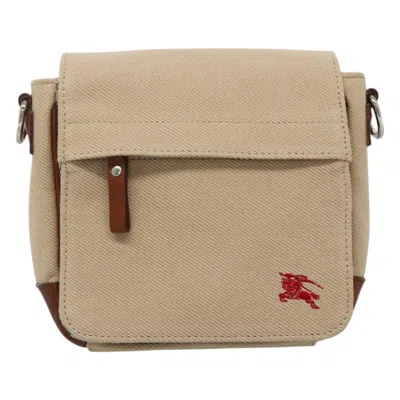 Pre-owned Burberry Blue Label Beige Canvas Shoulder Bag () In Sand