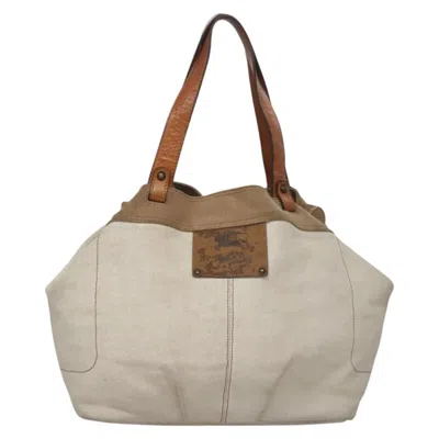 Pre-owned Burberry Blue Label Beige Canvas Tote Bag ()