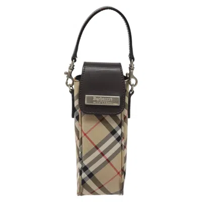 Pre-owned Burberry Blue Label Beige Nylon Clutch Bag ()