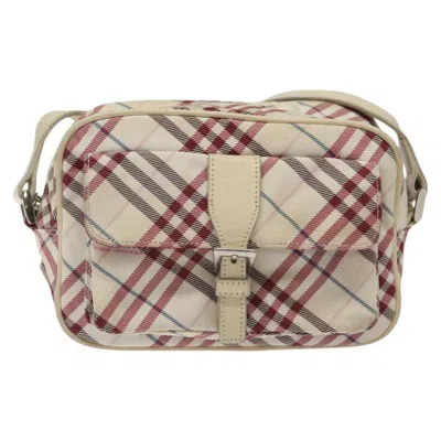 Pre-owned Burberry Blue Label Beige Nylon Shoulder Bag ()