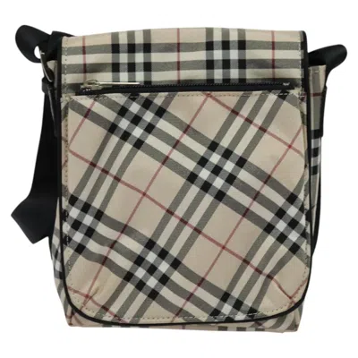 Pre-owned Burberry Blue Label Beige Nylon Shoulder Bag ()