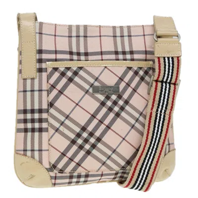 Pre-owned Burberry Blue Label Beige Synthetic Shoulder Bag ()