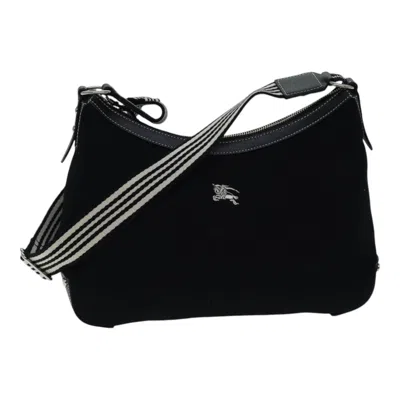 Pre-owned Burberry Blue Label Black Canvas Shoulder Bag ()
