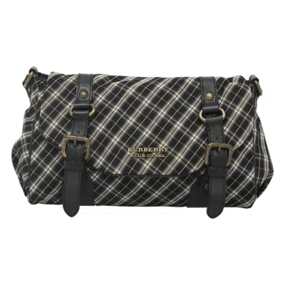 Pre-owned Burberry Blue Label Black Nylon Shoulder Bag ()